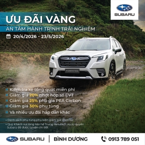 Ưu đãi vàng dịch vụ tháng 4-5